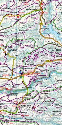 Autriche, Bregenzerwald, Nr. 1, Carte outdoor 1:35'000