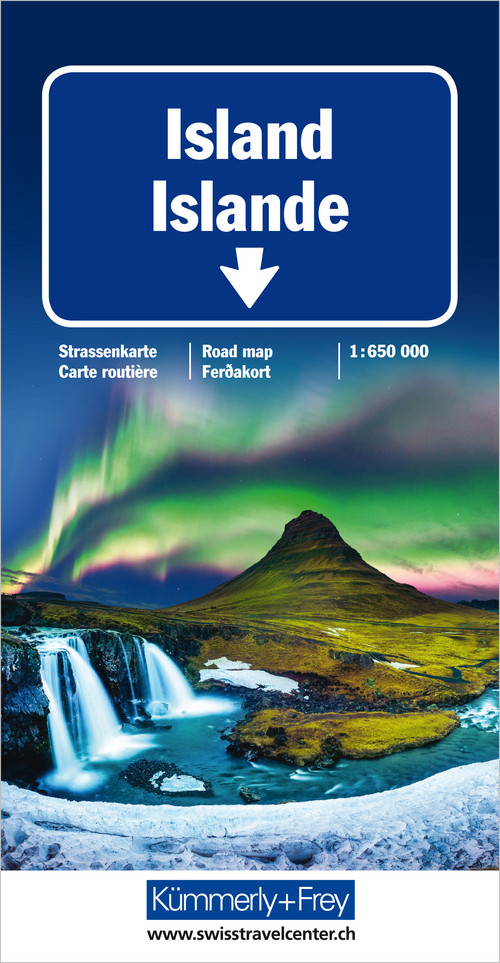 Iceland, Road map 1:650'000