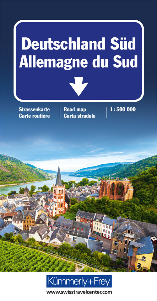 Allemagne (Sud), Carte routière 1:500'000
