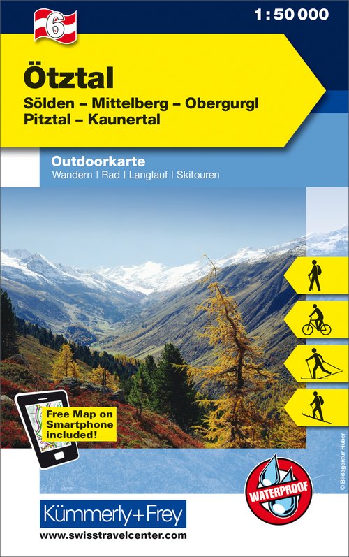 Austria, Ötztal, Nr. 6, Outdoor map 1:50'000
