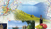 Switzerland, Road map, Grand Tour of Switzerland Touring map 1:275'000