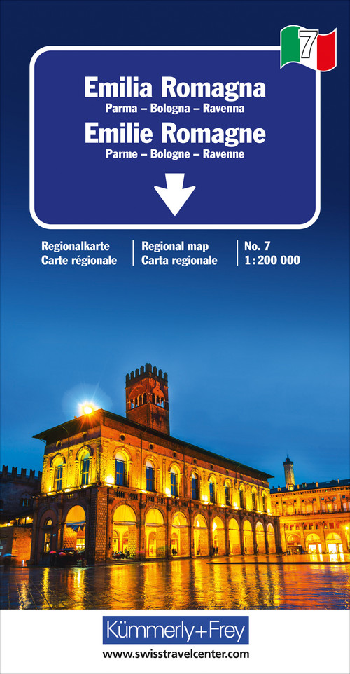 Italy, Emilia Romagna, Nr. 7, Road map 1:200'000