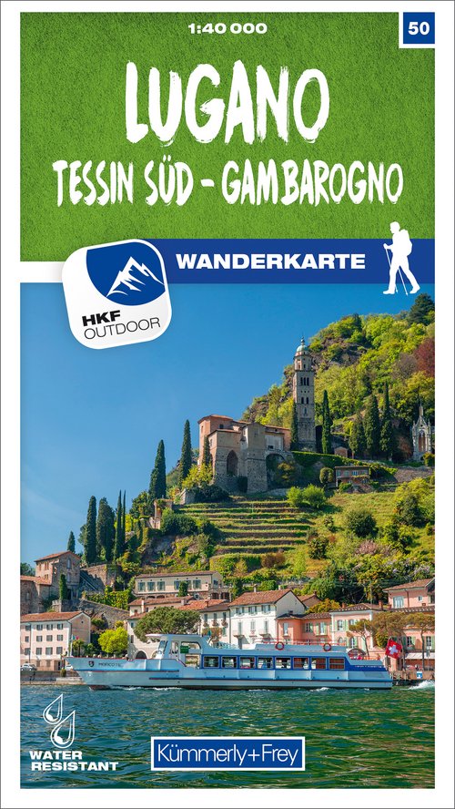 50 Lugano - Sottoceneri - Gambarogno 1:40 000