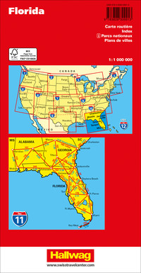 USA, Florida, Nr. 11, Road map 1:1Mio.
