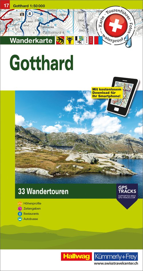 17 Gotthard  1:50'000 German Edition