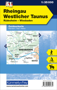 Germany, Rheingau, Western Taunus, Nr. 51, Outdoor map 1:35'000