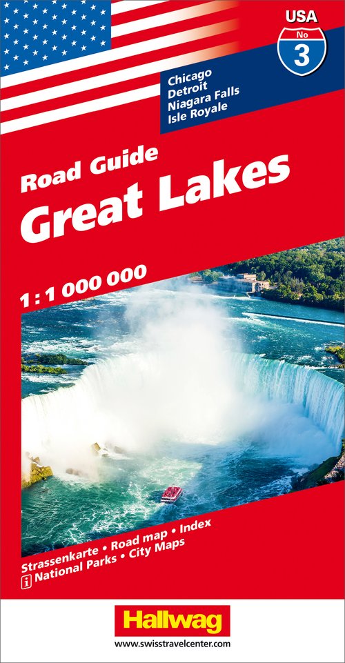 États-Unis, Great Lakes, Nr. 3, Carte routière 1:1Mio.