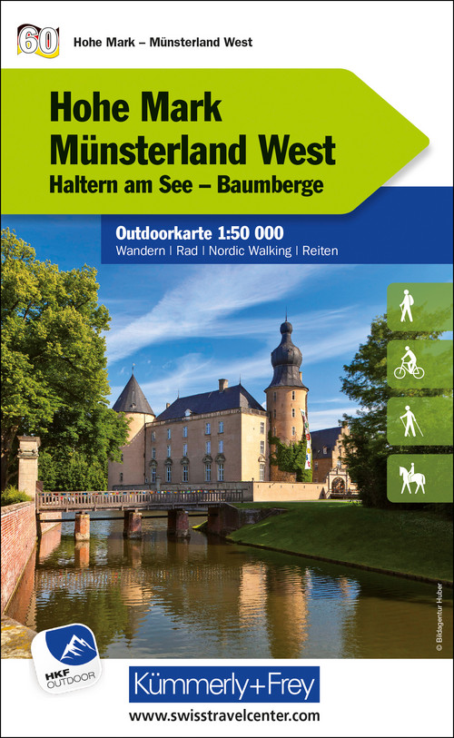 Allemagne, Hohe Mark - Münsterland Ouest, Nr. 60, Carte outdoor 1:50'000