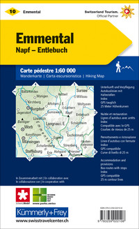 Switzerland, Emmental, Napf - Entlebuch, No. 10, Hiking map 1:60'000