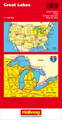 USA, Great Lakes, Nr. 3, Road map 1:1Mio.