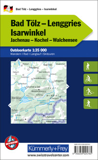 Allemagne, Bad Tölz - Lenggries - Isarwinkel, Nr. 4, Carte outdoor 1:35'000