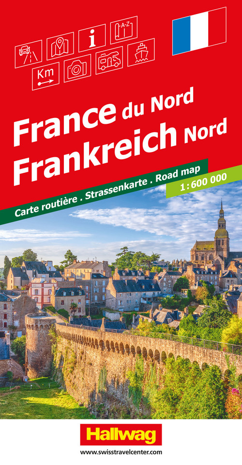 France (North), Road Map 1:600'000