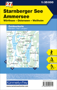 Germany, Starnberger See - Ammersee, Nr. 27, Outdoor map 1:35'000