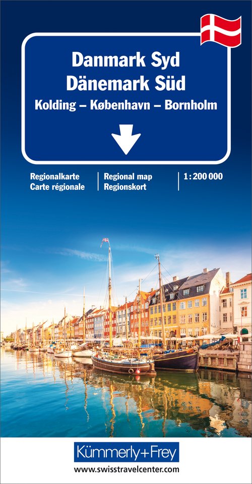 Danemark (Sud), carte routière 1:200'000