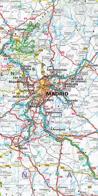 Espagne - Portugal, Carte routière 1:1Mio.