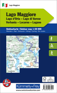 Italy, Lake Maggiore, Nr. 8, Outdoor map 1:50,000