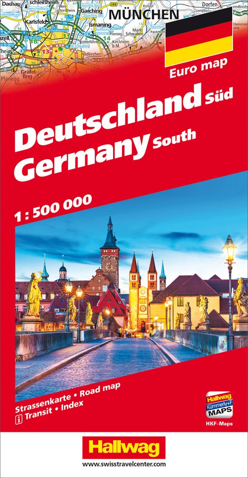 Germany (South), Road map 1:500'000