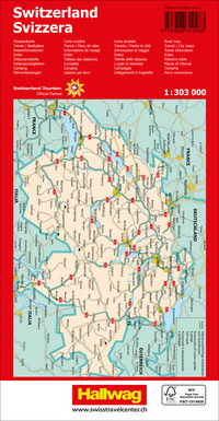 Switzerland Road map 1:303 000