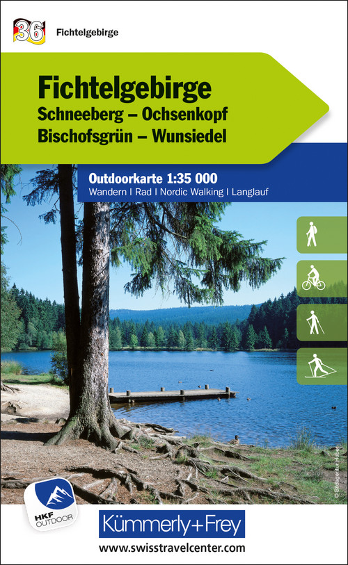 Germany, Fichtelgebirge, Nr. 36, Outdoor map 1:35'000