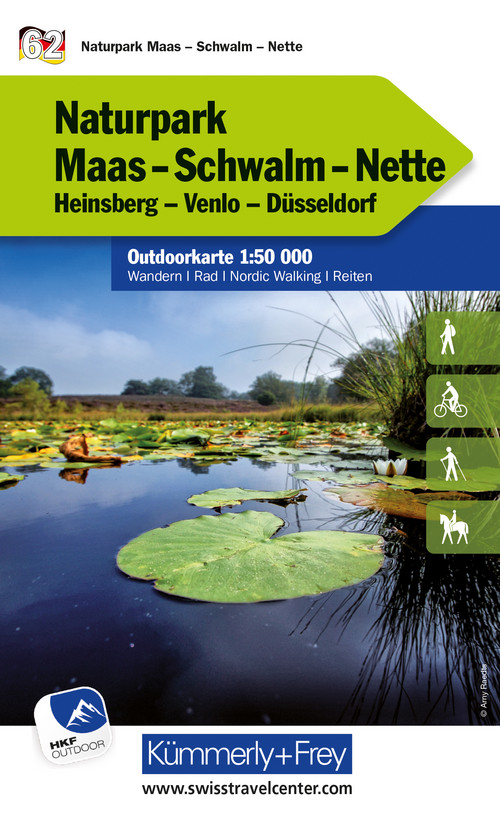 Allemagne, Parc naturel, Maas - Schwalm - Nette, Nr. 62, Carte outdoor 1:50'000