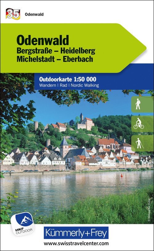 Allemagne, Odenwald, Nr. 35, Carte outdoor 1:50'000