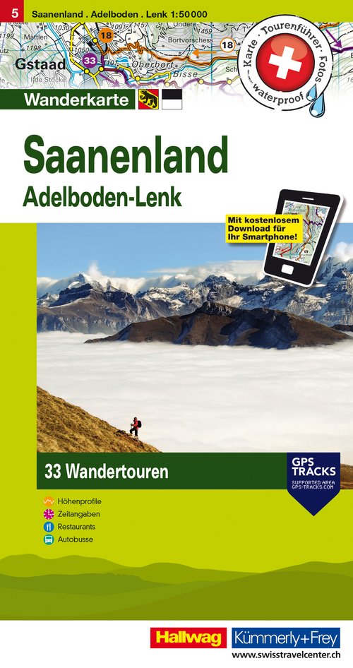 05 Saanenland, Adelboden-Lenk 1:50'000 German Edition