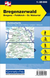 Autriche, Bregenzerwald, Nr. 1, Carte outdoor 1:35'000