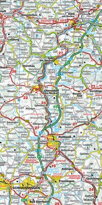 Allemagne, Bade-Wurtemberg, No. 07, Carte régionales 1:275'000
