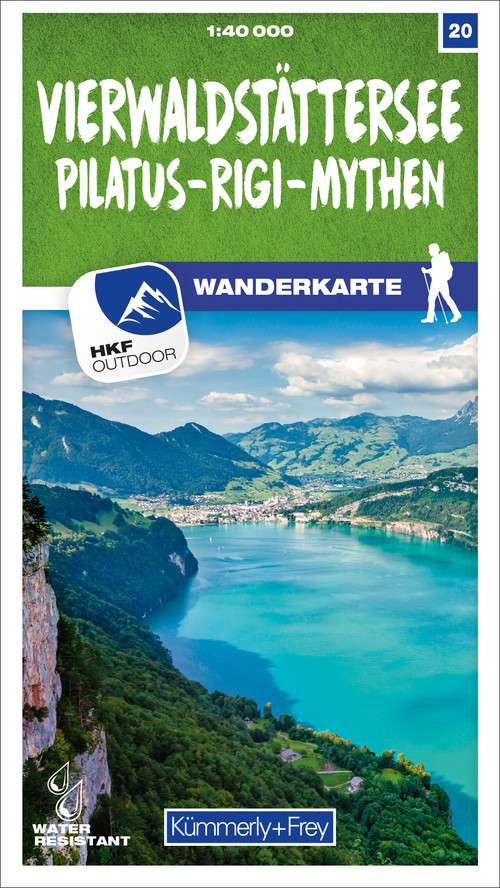Switzerland, Lake Lucerne, Pilatus - Rigi - Mythen, No. 20, Hiking map 1:40'000