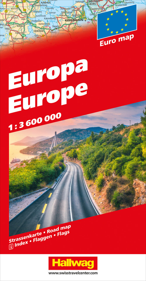 Europe, Carte routière 1:3,6Mio.