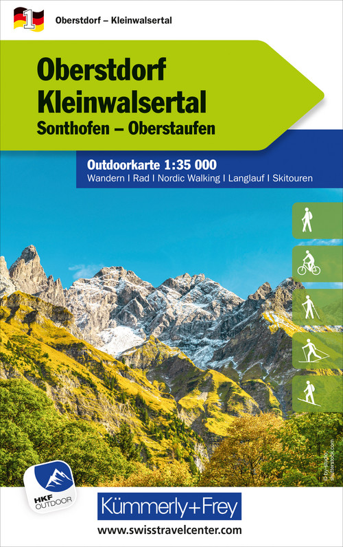 Germany, Oberstdorf Kleinwalsertal, Nr. 1, Outdoor map 1:35'000