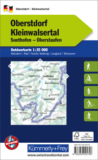 Allemagne, Oberstorf Kleinwalsertal, Nr. 1, Carte outdoor 1:35'000