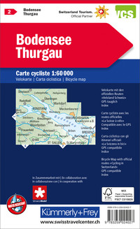 Switzerland, Lake Constance - Thurgovia, No. 2, Cycling Map 1:60'000