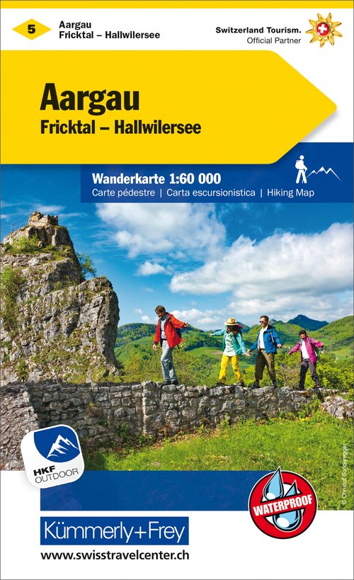 Schweiz, Aargau, Fricktal - Hallwilersee, Nr. 05, Wanderkarte 1:60'000