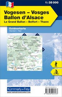 France, Vosges - Ballon d'Alsace, Nr. 3, Carte outdoor 1:35'000