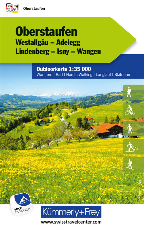 Allemagne, Oberstaufen, Nr. 55, Carte outdoor 1:35'000