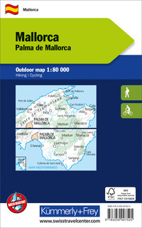 Spain, Mallorca, Outdoor map 1:80'000