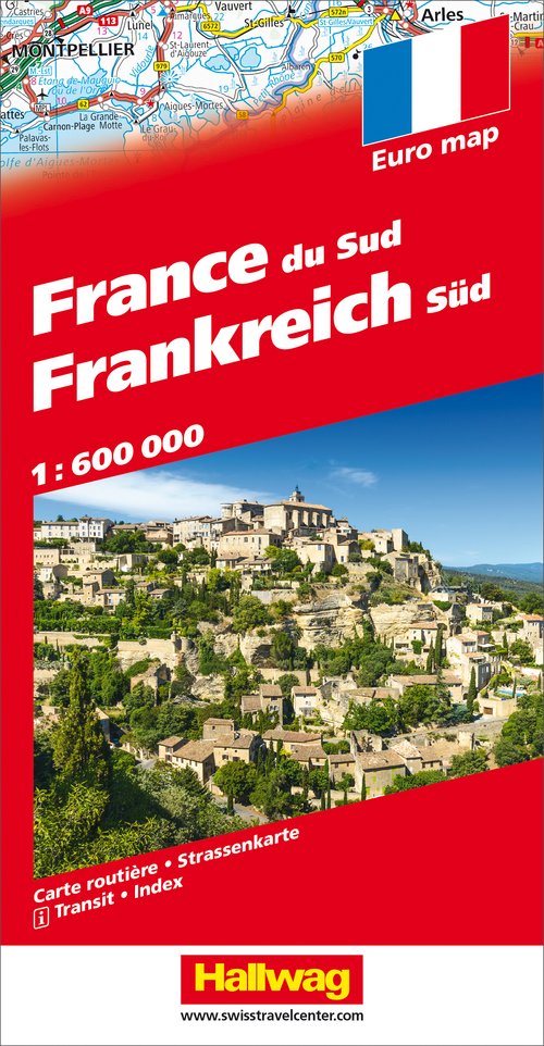France (Sud), Carte routière 1:600'000