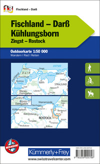 Allemagne, Fischland - Darss - Kühlungsborn, Nr. 13, Carte outdoor 1:50'000
