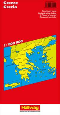 Grèce, Carte routière 1:800'000