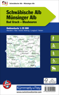 Germany, Swabian Alb - Münsinger Alb, Nr. 42, Outdoor map 1:35'000