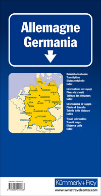 Allemagne, Carte routière 1:750'000