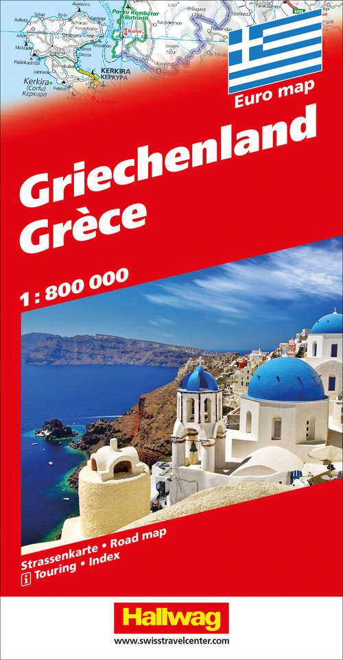 Grèce, Carte routière 1:800'000