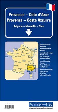 France, Provence - Côte d'Azur, road map 1:200'000