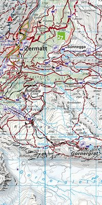49 Zermatt - Saas-Fee 1:40 000