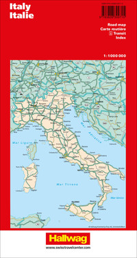 Italy, Road map 1:1Mio.