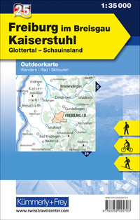 Deutschland, Freiburg im Breisgau, Nr. 25, Outdoorkarte 1:35'000