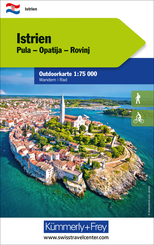 Croatia, Istria, Outdoor Map 1:75'000