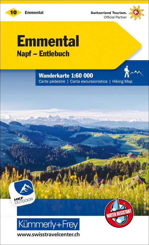 Switzerland, Emmental, Napf - Entlebuch, No. 10, Hiking map 1:60'000