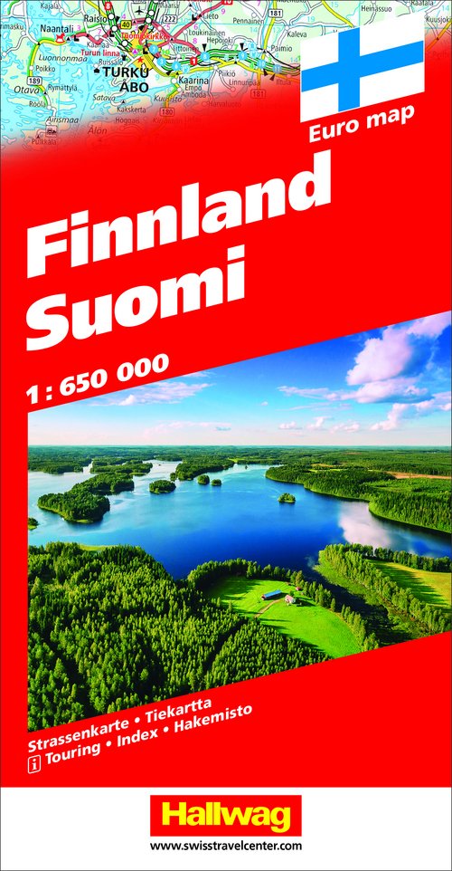 Finlande, carte routière 1:650'000